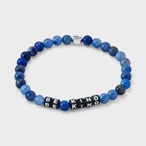 Little Words Project Men's Be Kind Beaded
Bracelet - Blue NWT